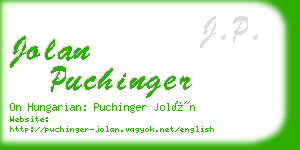 jolan puchinger business card